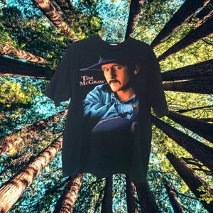 1994 Limited-Edition Vintage Tim Mcgraw County Music Black Band Tee Unisex XL